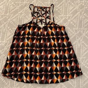 Hayden geometric blouse